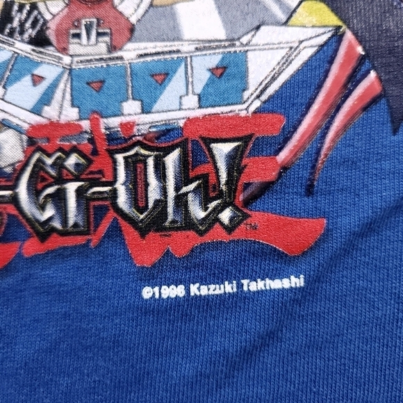 Vintage 90s Anime Yu-Gi-Oh sz L Kazuki Takhashi Graphic Long Sleeve Top - Picture 5 of 7